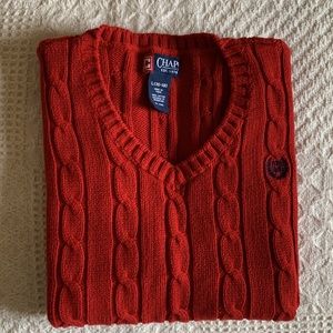 Chaps Red Sweater Vest